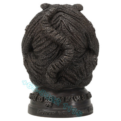 LP ShamAng Wat BangPhra B.E.2555 Tiger Statue Height 15cm