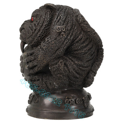 LP ShamAng Wat BangPhra B.E.2555 Tiger Statue Height 15cm