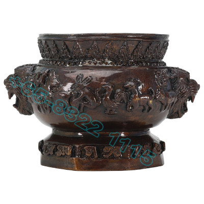 LP ShamAng Wat BangPhra B.E.2558 Tiger Joss Stick Burner Height 12cm