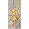 1st Batch Na Zha 哪吒 LP Ransiri B.E.2563 Wat PuKowThong Plated Gold, Silver and Copper