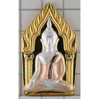 龙莆 Poon Wat Phailom 佛历2548 坤平 3k 镀 金 色 4.5cm