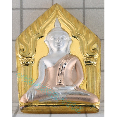 龙莆 Poon Wat Phailom 佛历2548 坤平 3k 镀 金 色 4.5cm