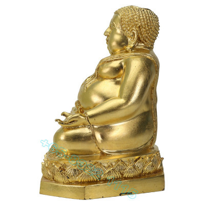 龙莆 Phian 佛历2555 善迦财佛 金箔 贴 金身 18cm