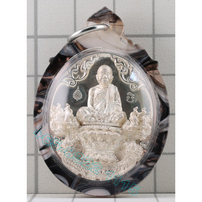 银 龙莆坤 佛历2556 Wat BanRai 纯 银 3.2cm 编号:161