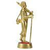 LP Pae B.E.2539 Phra Sivali Real Gold Leaf Pasted Statue 27cm