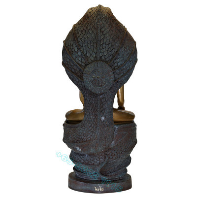 S/n:22 Ajahn Plian B.E.2563 Phra NakProk Statue 31cm Saturday Buddha