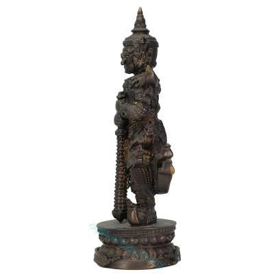 Ajahn Plian Wat Khao Aor B.E.2563 Thao Wessuwan Statue 23cm S/n:58