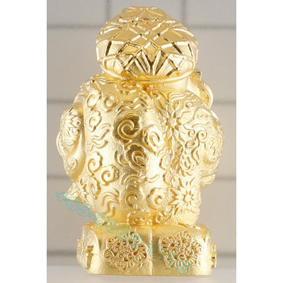 古巴 Chai Ya 佛历2567 座山佛 大黑天财神 镀金 3.5cm