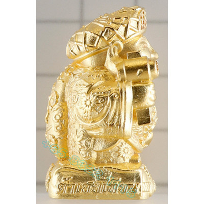 古巴 Chai Ya 佛历2567 座山佛 大黑天财神 镀金 3.5cm