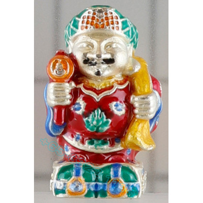 KB Chai Ya B.E.2567 Phra ChaoSua 大黑天财神 Silver Plated Longya 1.9cm
