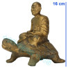 龙莆 刘 87 岁 佛历2532 招财 龟 金身 16cm Wat RaiTangThong