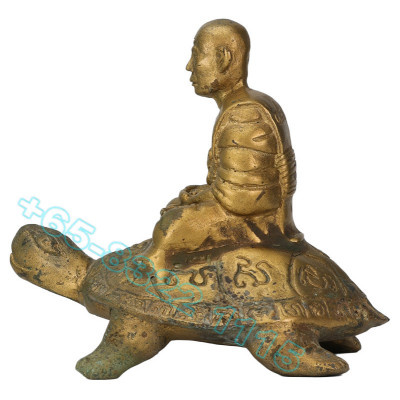 LP Liew 87 Year old B.E.2532 Wealth Tortoise Statue 16cm Wat RaiTangThong