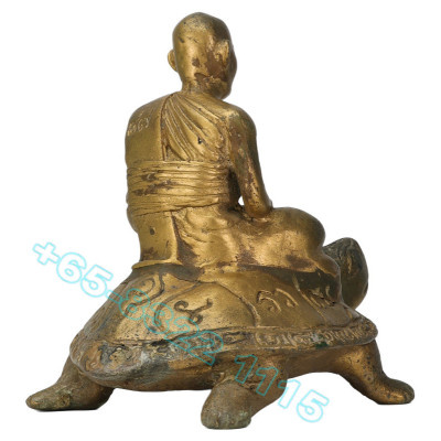 LP Liew 87 Year old B.E.2532 Wealth Tortoise Statue 16cm Wat RaiTangThong