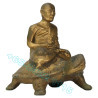 龙莆 刘 87 岁 佛历2532 招财 龟 金身 16cm Wat RaiTangThong