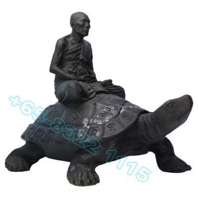 龙婆刘 瓦莱唐通 佛历2538 招财 龟 金身 35cm