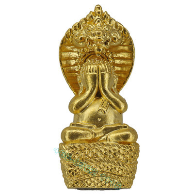 LP KumBu Last Batch Phra Pidta, Takrut, B.E.2556 Gold Plated 3.4cm