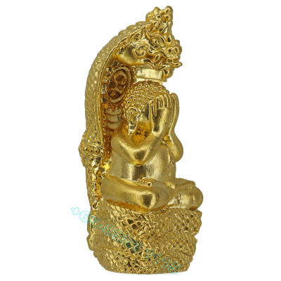 LP KumBu Last Batch Phra Pidta, Takrut, B.E.2556 Gold Plated 3.4cm