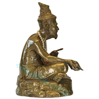 LP Hong B.E.2557 Last Batch Phra Lersi Statue 27cm S/n:31