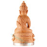 Lp Sakorn B.E.2552 Phra Kring Wood Silver Base 5cm S/n:260 Made 279 pcs, Italy Gold Casing