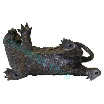 LP Pern & Tiger Statue 18cm Wat BangPhra B.E.2553