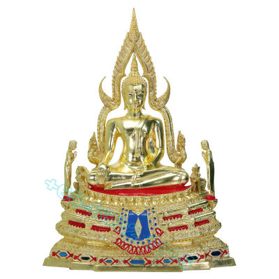 编号:583 金娜拉佛 金箔 贴 金身 45cm 佛历2568 Wat Yai Phitsanulok Province