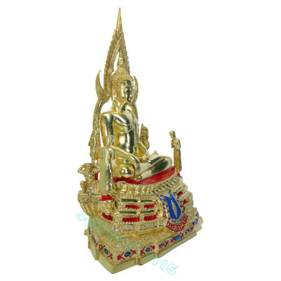 S/n:583 Phra ChinNaRat Gold Leaf Pasted Statue 45cm B.E.2568 Wat Yai Phitsanulok Province