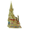 S/n:583 Phra ChinNaRat Gold Leaf Pasted Statue 45cm B.E.2568 Wat Yai Phitsanulok Province