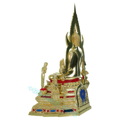 S/n:583 Phra ChinNaRat Gold Leaf Pasted Statue 45cm B.E.2568 Wat Yai Phitsanulok Province