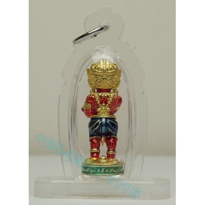 KB BoonYang B.E.2567 SiHuHaTa Bronze Plated Gold Red 3.2cm