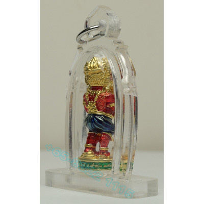 KB BoonYang B.E.2567 SiHuHaTa Bronze Plated Gold Red 3.2cm