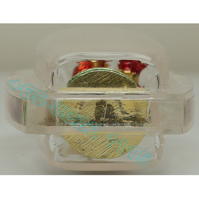 KB BoonYang B.E.2567 SiHuHaTa Bronze Plated Gold Red 3.2cm