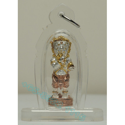 古巴 BoonYang 佛历2567 四耳五眼 青铜 镀 金 银 3k 3.2cm