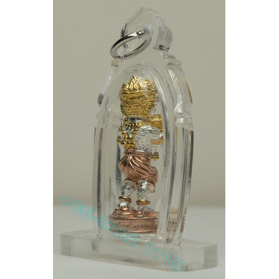 KB BoonYang B.E.2567 SiHuHaTa Bronze Plated Gold Silver 3k 3.2cm