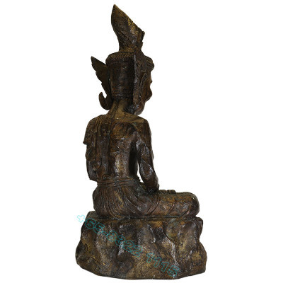 LP Kalong B.E.2551 Phra Lersi SerMing Prai Statue 26cm, Wat KhaoLam Made 999 pcs