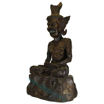 LP Kalong B.E.2551 Phra Lersi SerMing Prai Statue 26cm, Wat KhaoLam Made 999 pcs