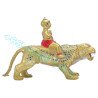 LP Yam B.E.2552 KuManThong Seat Tiger Statue Made 700 pcs S/n:339  Wat Sam Ngam