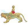LP Yam B.E.2552 KuManThong Seat Tiger Statue Made 700 pcs S/n:339  Wat Sam Ngam