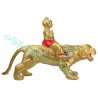 LP Yam B.E.2552 KuManThong Seat Tiger Statue Made 700 pcs S/n:339  Wat Sam Ngam