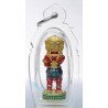 KB BoonYang B.E.2567 SiHuHaTa Bronze Plated Gold Red 3.2cm