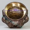 9 Famous Monks Chanted LP Nu-Inn B.E.2557 Phra Rahu Joss Stick Burner Height 14cm (B)